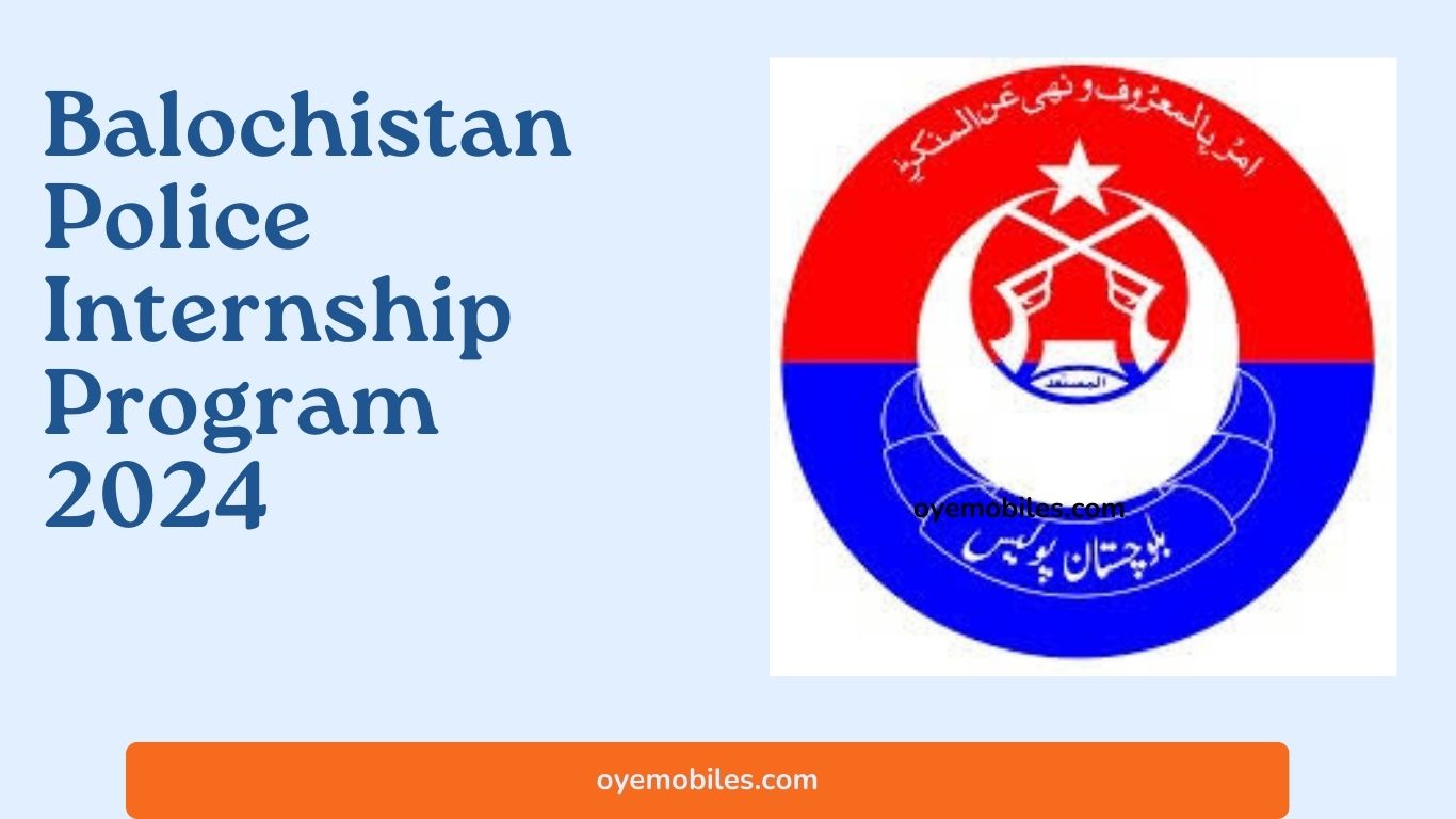 Balochistan Police Internship Program 2024