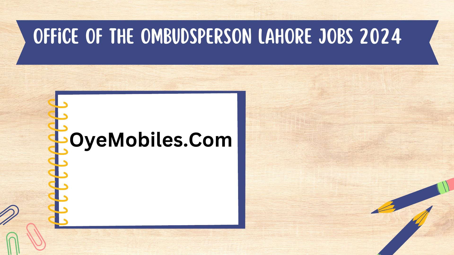 Office Of The Ombudsperson Lahore Jobs 2024