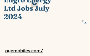 Engro Energy Ltd Jobs July 2024