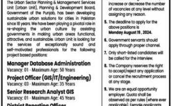 The Urban Unit Lahore Jobs 2024